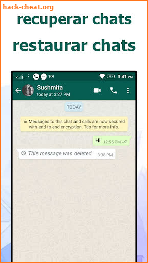 recuperar mensajes y conversaciones borradas screenshot