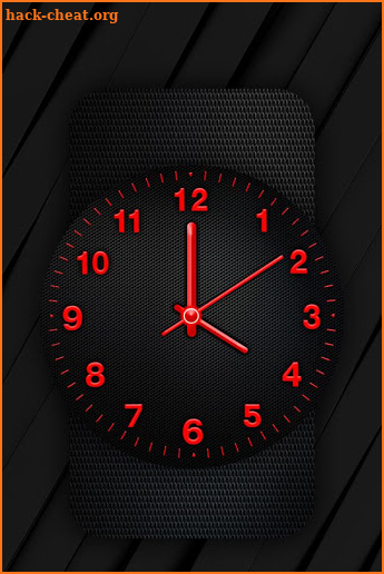 Red Analog Clock Live Wallpaper screenshot