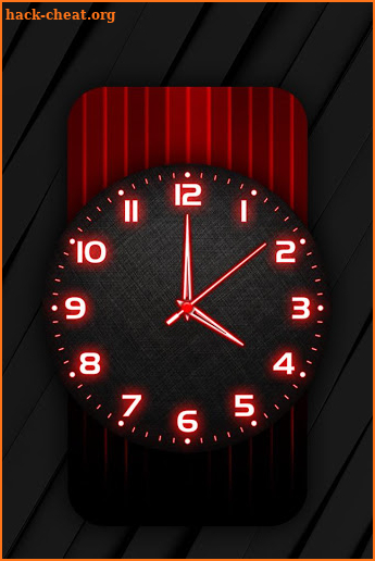 Red Analog Clock Live Wallpaper screenshot