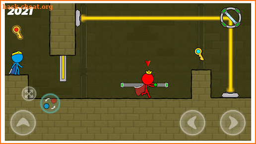 Red and Blue Stickman Mod:Animation Parkour! screenshot