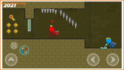 Red and Blue Stickman Mod:Animation Parkour! screenshot