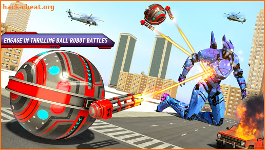 Red ball Bus Robot Games: Robot Transforming Games screenshot