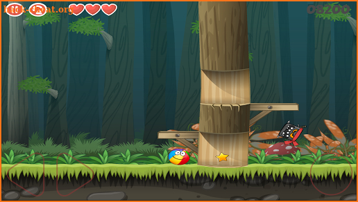 Red ball roller game: Jump Ball 4 screenshot