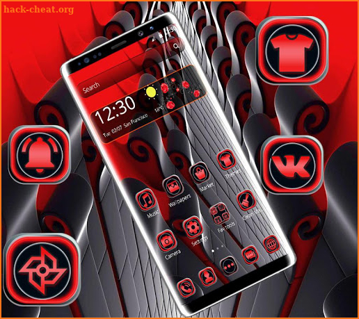 Red Black Business Theme screenshot