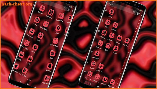Red Black Liquid Theme screenshot