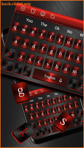 Red Black Metal Keyboard screenshot