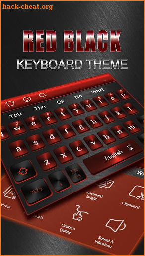 Red Black Metal Keyboard screenshot