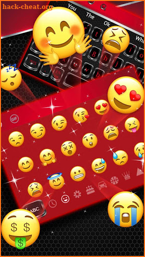Red Black Shiny Keyboard screenshot