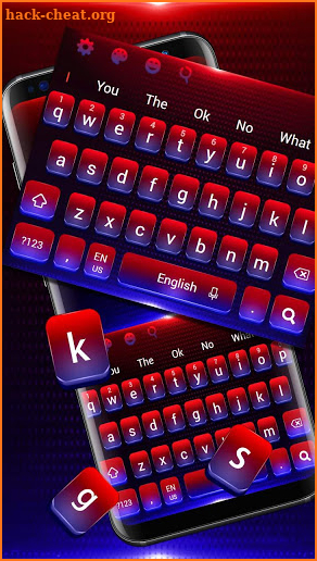 Red Blue Gradient Keyboard screenshot