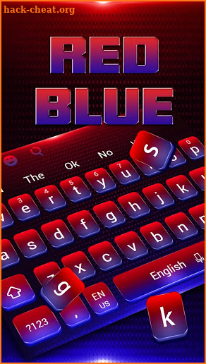 Red Blue Gradient Keyboard screenshot