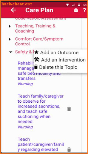 Red Book Hospice Care Planning screenshot