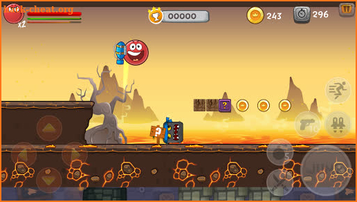 Red Bounce Ball :Adventure Volcano screenshot