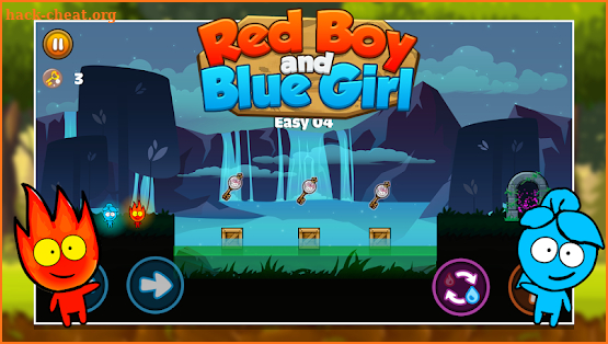 Red boy and Blue girl - Forest Temple Maze 2 screenshot