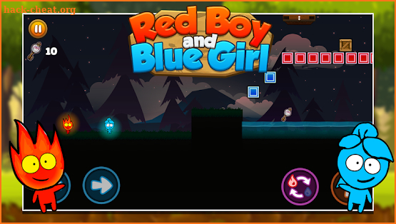 Red boy and Blue girl - Forest Temple Maze 2 screenshot