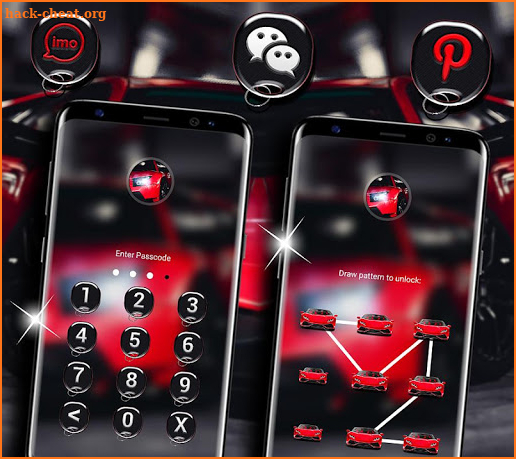Red Car Launcher Theme screenshot