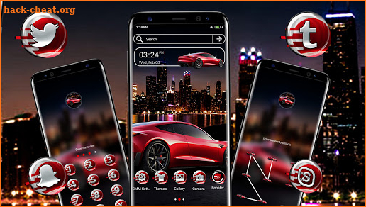 Red Car Theme screenshot