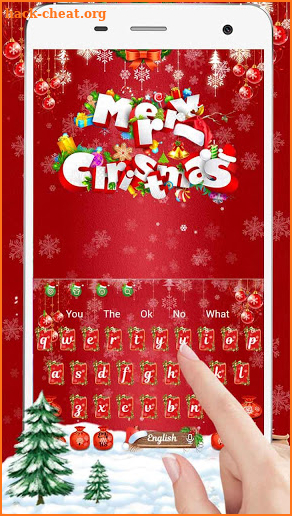 Red Christmas Keyboard screenshot