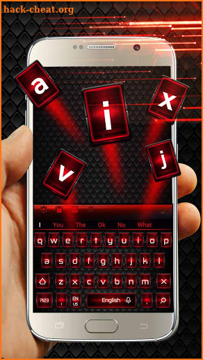 Red Cool Metal Keyboard screenshot