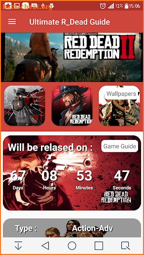 red dead ultimate guide + wallpapers + countdown screenshot