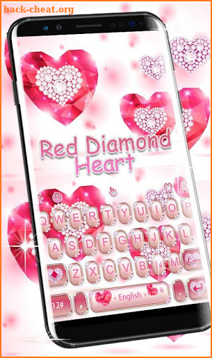 Red Diamond Keyboard Theme screenshot