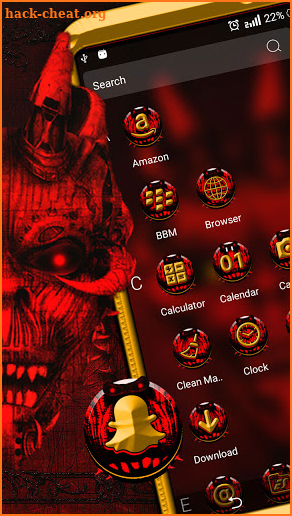 Red Evil Launcher Theme screenshot