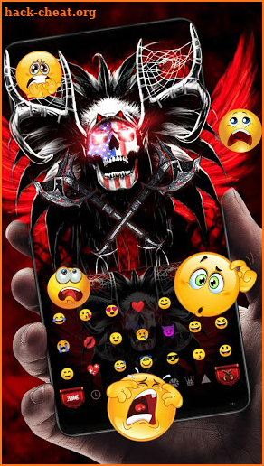 Red Evil Skull Keyboard screenshot