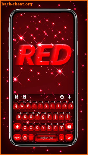 Red Glow 3D Keyboard Theme screenshot