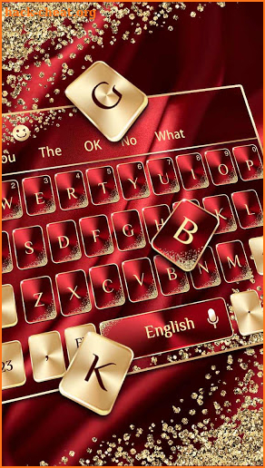 Red Gold Luxury Keyboard screenshot