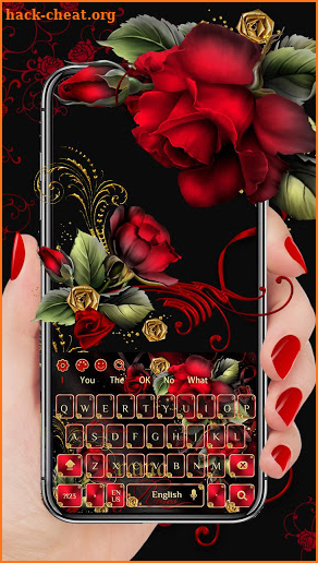 Red Gold Rose keyboard screenshot