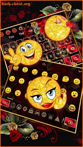 Red Gold Rose keyboard screenshot