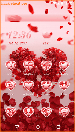 Red Heart 2018 - Love Wallpaper Theme screenshot