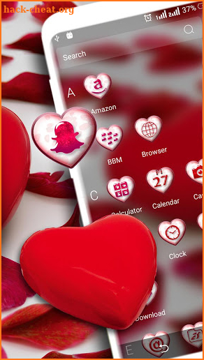 Red Heart Theme Launcher screenshot