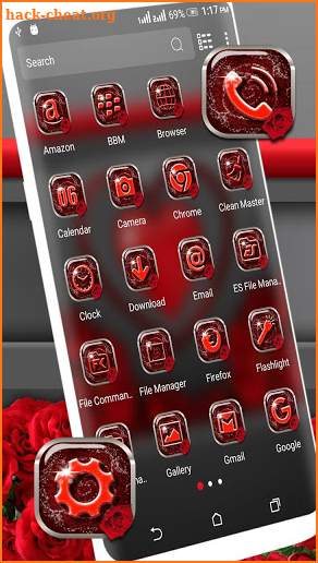 Red Heart Valentine Launcher Theme screenshot