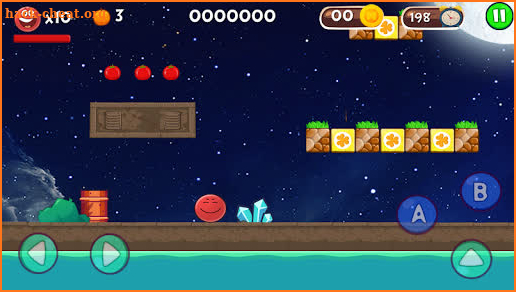 Red Hero 4: Ball Bounce Adventure ‏ screenshot