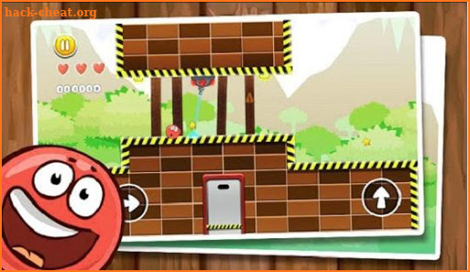 Red Hero Jungle - Bounce Ball Adventure screenshot
