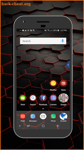 Red Hex Theme screenshot