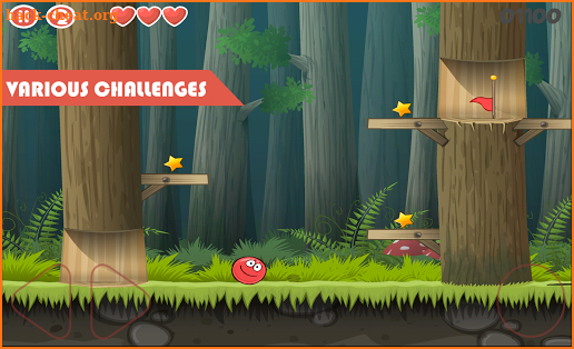 Red Jump Ball 4 Vol 2: Red ball Adventure screenshot
