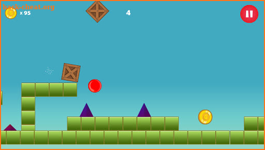 Red Jumping Bounce Ball screenshot