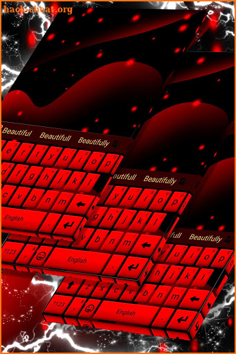 Red Keyboard Theme screenshot