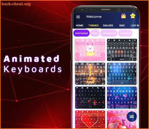 Red Keyboard Themes & Wallpapers screenshot