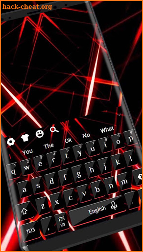 Red Laser Threads Keyboard screenshot