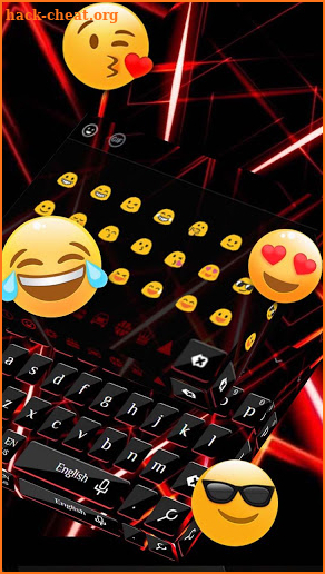 Red Laser Threads Keyboard screenshot
