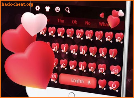 Red Love Keyboard Theme screenshot
