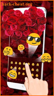 Red Love Rose Keyboard screenshot