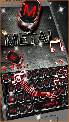 Red Metal Gun Keyboard screenshot