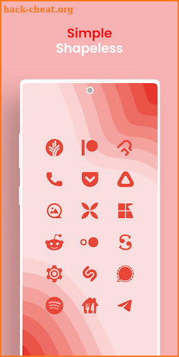 Red Minimal - Icon Pack screenshot