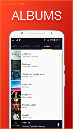 Red Music Player Pro - Offline music screenshot
