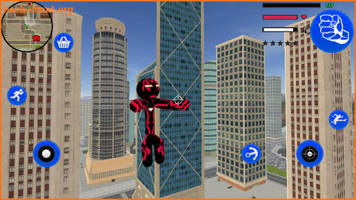Red Neon Iron Stickman Rope Hero Gangstar Mafia screenshot