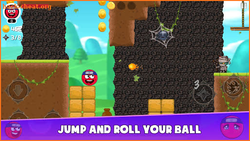 Red Ninja Hero 4 : Ball Bounce Adventure screenshot