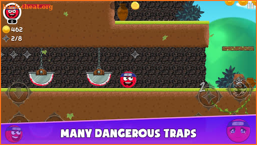 Red Ninja Hero 4 : Ball Bounce Adventure screenshot